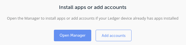 Ledger Live - Initialisation comptes